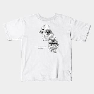 The soul becomes dyed with the color of its thoughts - Marcus Aurelius the great philosopher emperor Kids T-Shirt